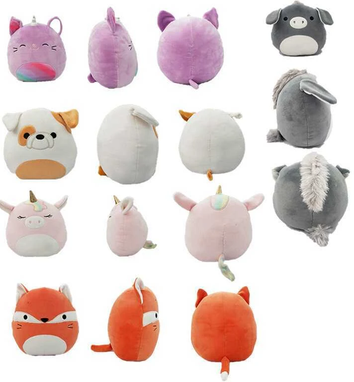 Pliušinis žaislas HappyJoe Squishmallows, violetinis vienaragis, 20cm