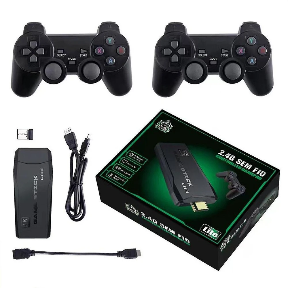Retro 20000+ 4k Hdmi Tv Video Game Stick Retro žaidimų konsolė su 2 belaidžiais valdikliais 4k Game Stick,
