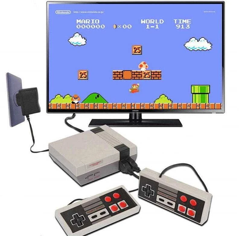 Riff AV620 Retro TV AV analoginė žaidimų konsolė su dviem valdikliais su 620 integruotų žaidimų