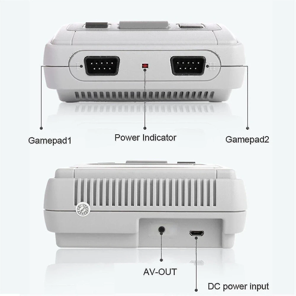 Retro mini televizoriaus žaidimų konsolė Built-in 620 Klasikiniai žaidimai Snes žaidimų konsolė-US