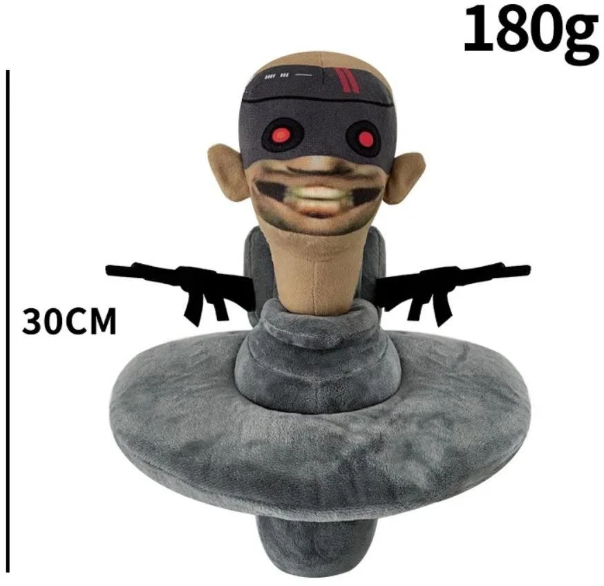 Select „Skibidi Toilet Titan Clockman“ Atnaujinimas „Plushie Titan Compute Man Drillman“ Pliušinis Fotoaparatas_Yellow