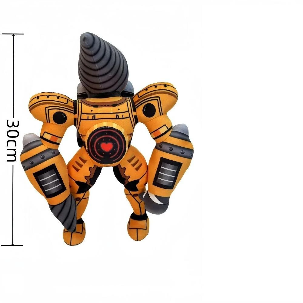 Select „Skibidi Toilet Titan Clockman“ Atnaujinimas „Plushie Titan Compute Man Drillman“ Pliušinis Fotoaparatas_Yellow