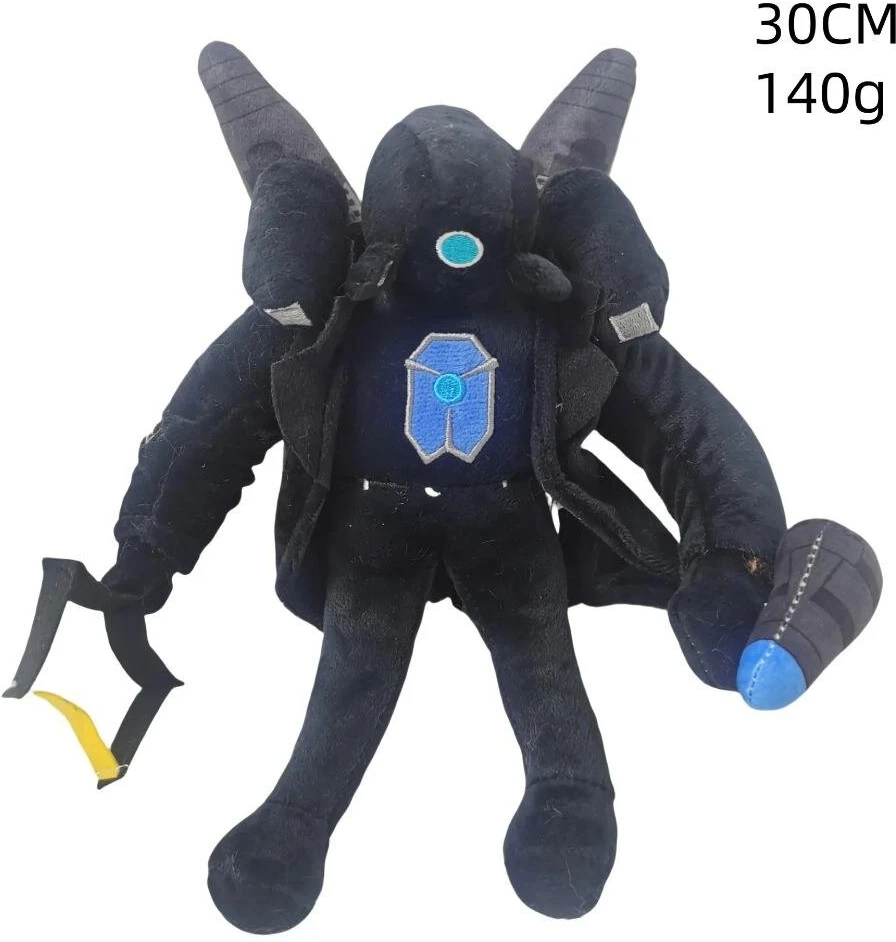 Select „Skibidi Toilet Titan Clockman“ Atnaujinimas „Plushie Titan Compute Man Drillman“ Pliušinis Fotoaparatas_Yellow