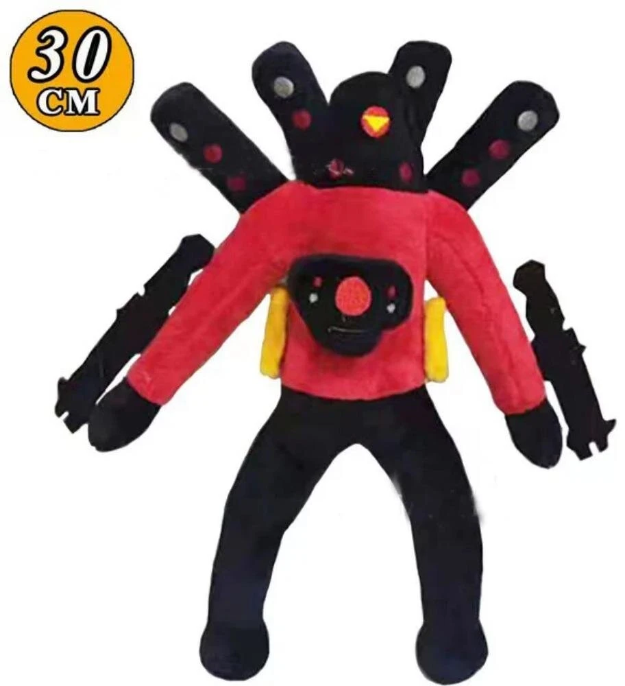 Select „Skibidi Toilet Titan Clockman“ Atnaujinimas „Plushie Titan Compute Man Drillman“ Pliušinis Fotoaparatas_Avocado