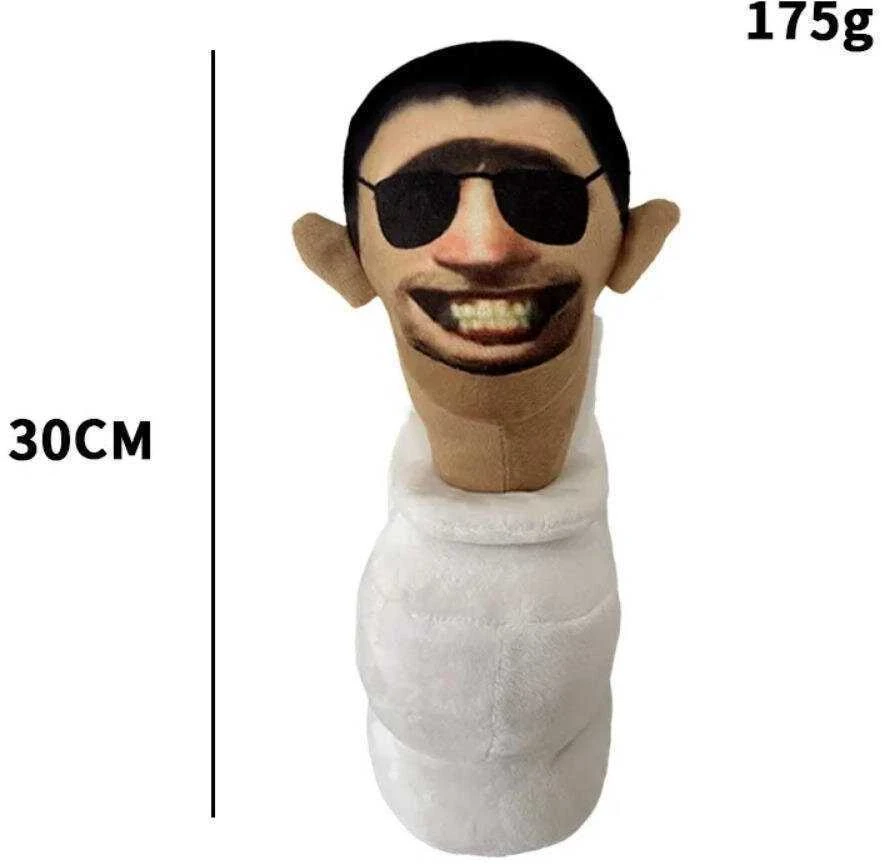 Select „Skibidi Toilet Titan Clockman“ Atnaujinimas „Plushie Titan Compute Man Drillman“ Pliušinis Fotoaparatas_Yellow