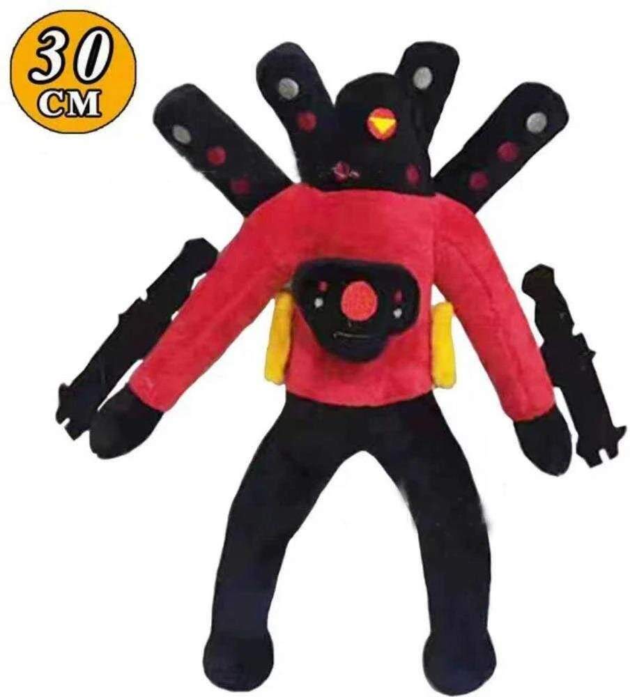 Select „Skibidi Toilet Titan Clockman“ Atnaujinimas „Plushie Titan Compute Man Drillman“ Pliušinis Fotoaparatas_Yellow