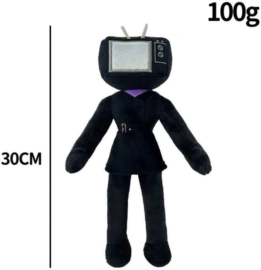 Select „Skibidi Toilet Titan Clockman“ Atnaujinimas „Plushie Titan Compute Man Drillman“ Pliušinis Fotoaparatas_Yellow
