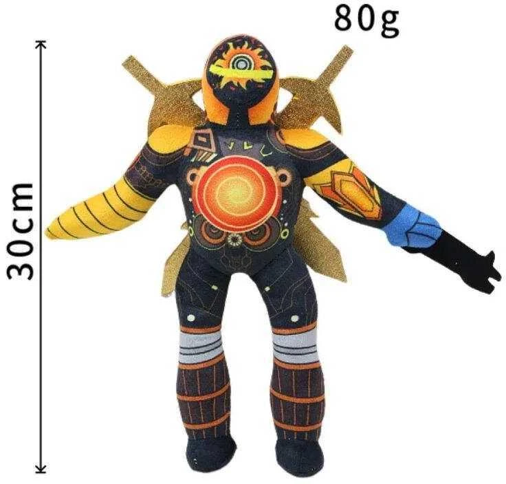 Select „Skibidi Toilet Titan Clockman“ Atnaujinimas „Plushie Titan Compute Man Drillman“ Pliušinis Fotoaparatas_Yellow