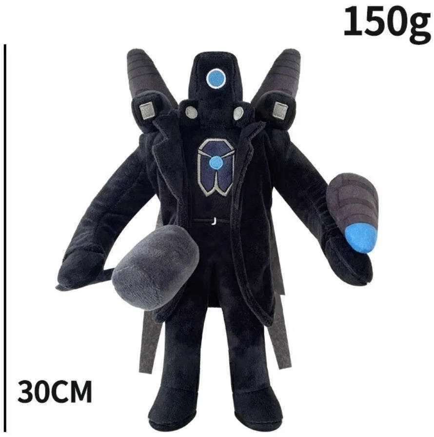 Select „Skibidi Toilet Titan Clockman“ Atnaujinimas „Plushie Titan Compute Man Drillman“ Pliušinis Fotoaparatas_Yellow