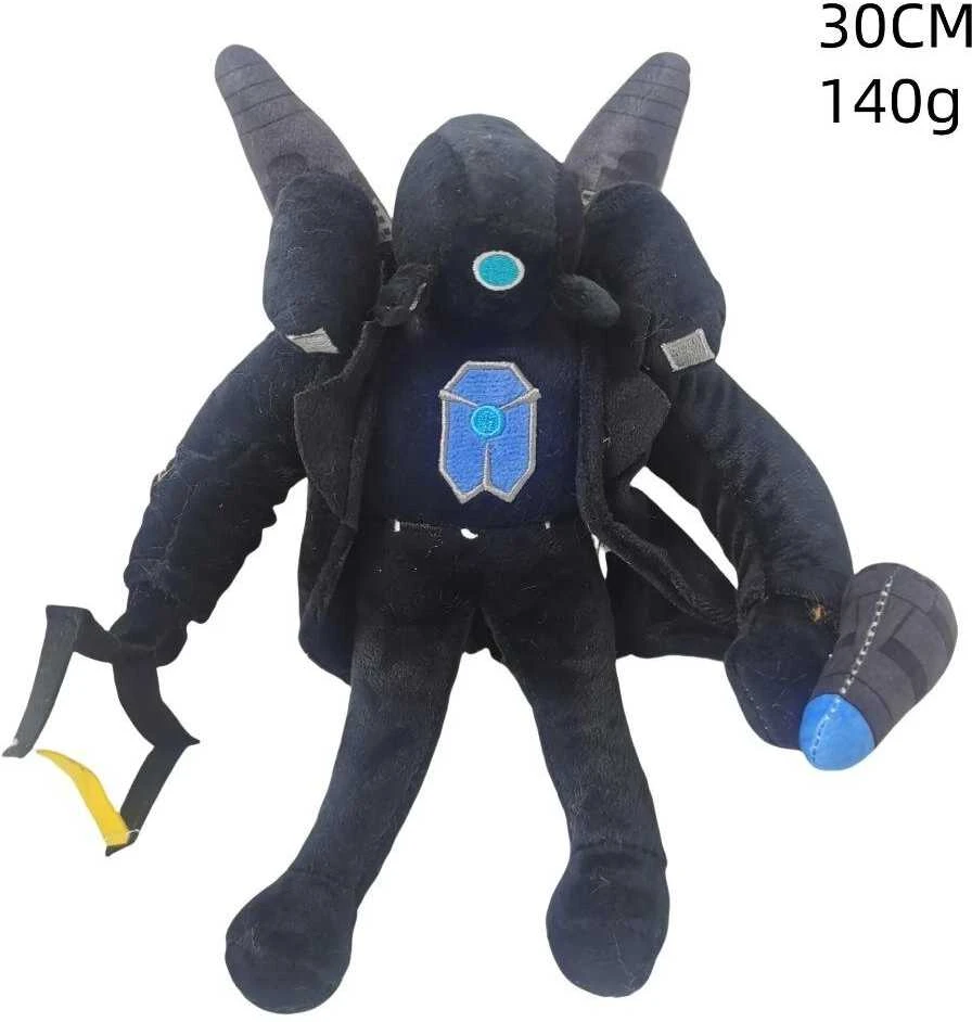 Select „Skibidi Toilet Titan Clockman“ Atnaujinimas „Plushie Titan Compute Man Drillman“ Pliušinis Fotoaparatas_Yellow