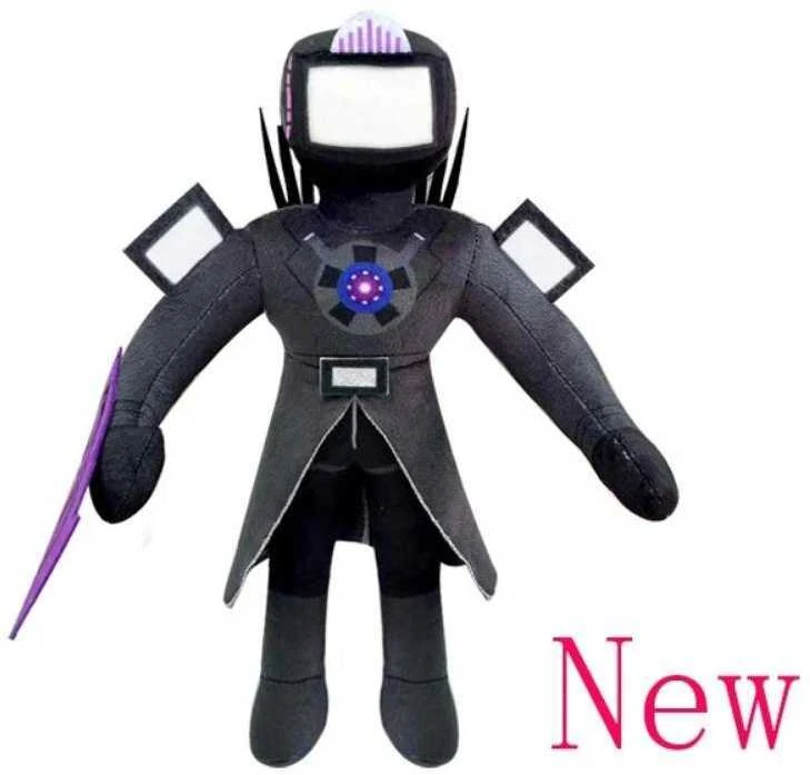 Select „Skibidi Toilet Titan Clockman“ Atnaujinimas „Plushie Titan Compute Man Drillman“ Pliušinis Fotoaparatas_Yellow