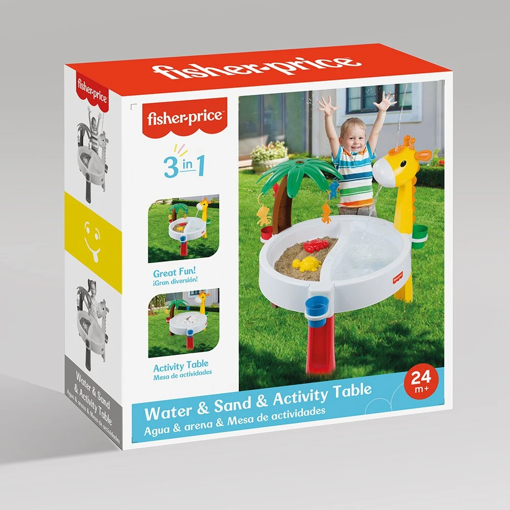 Smėlio ir vandens žaidimų stalas Dolu Fisher Price, 85 cm, 1848