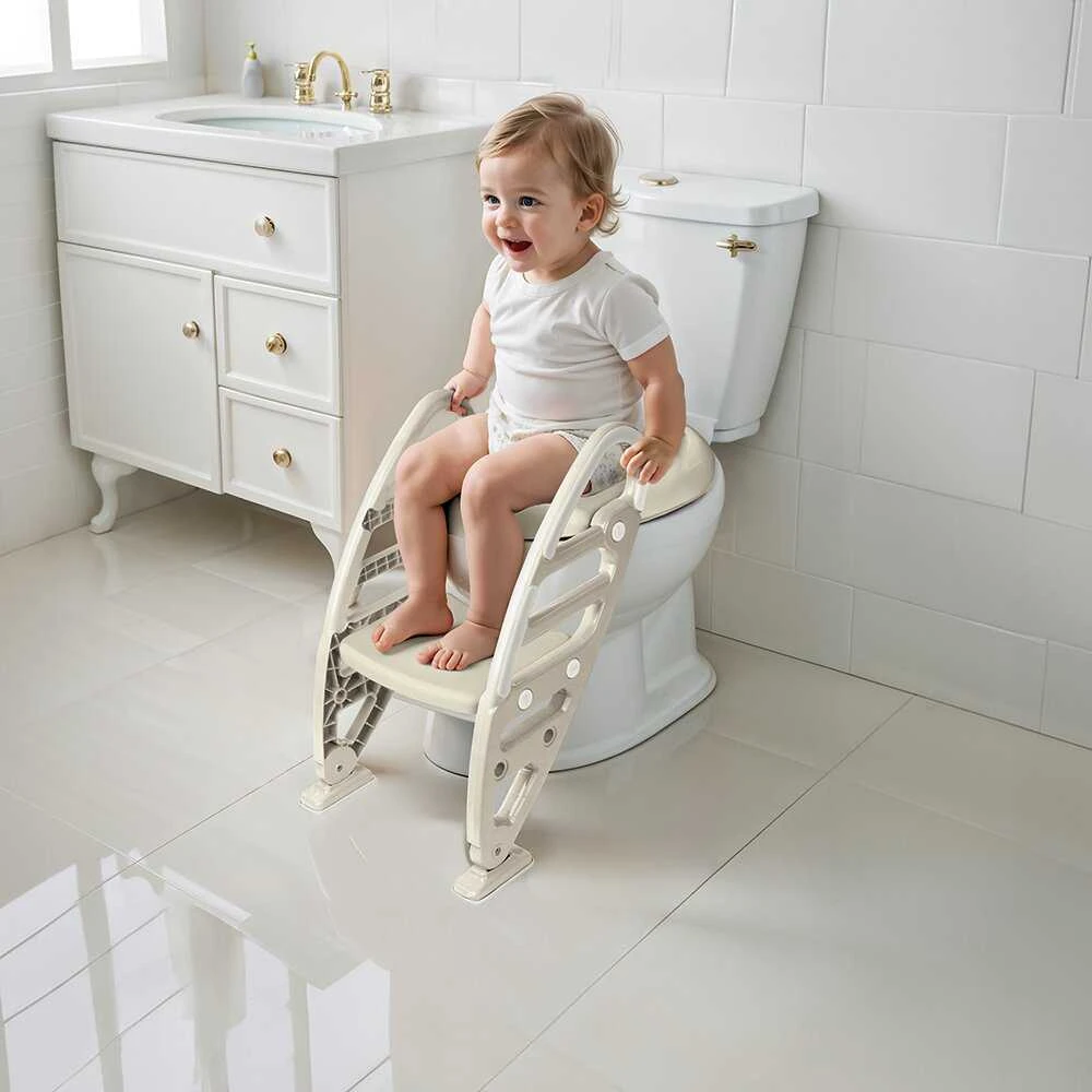Sulankstomos neslystančios wc kopetėlės-tualeto sėdynė Dolu, smėlio sp., 7241