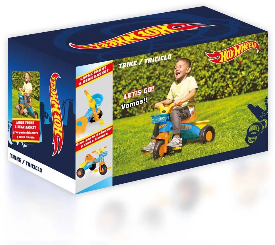 Triratis su garso signalu ir dviem krepšeliais Dolu Hot Wheels, 2306