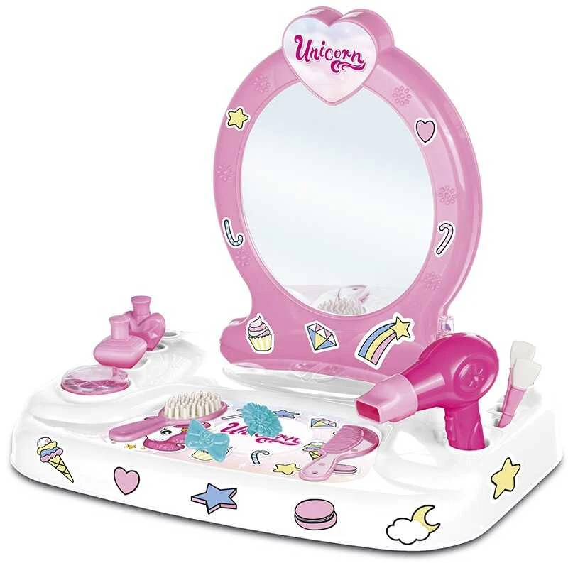 Tualetinis kosmetinis staliukas su priedais Unicorn Dolu, 2563