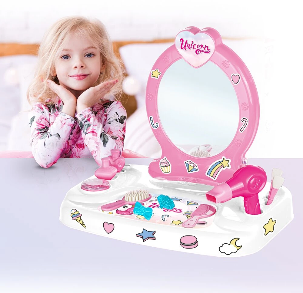 Tualetinis kosmetinis staliukas su priedais Unicorn Dolu, 2563