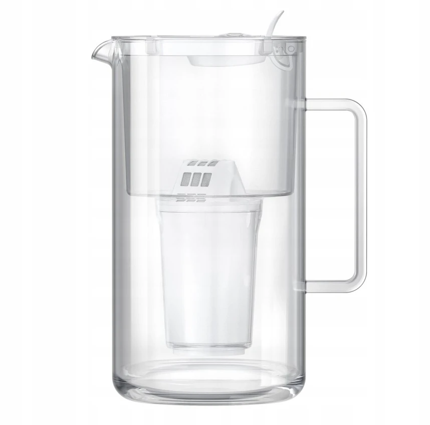 Vandens filtro ąsotis Aquaphor Nord A5 Baltas Glass filter jug, baltas