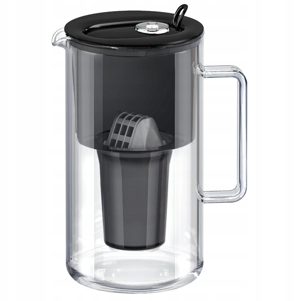 Vandens filtro ąsotis Aquaphor Nord A5 H Juodas Glass filter jug, juodas