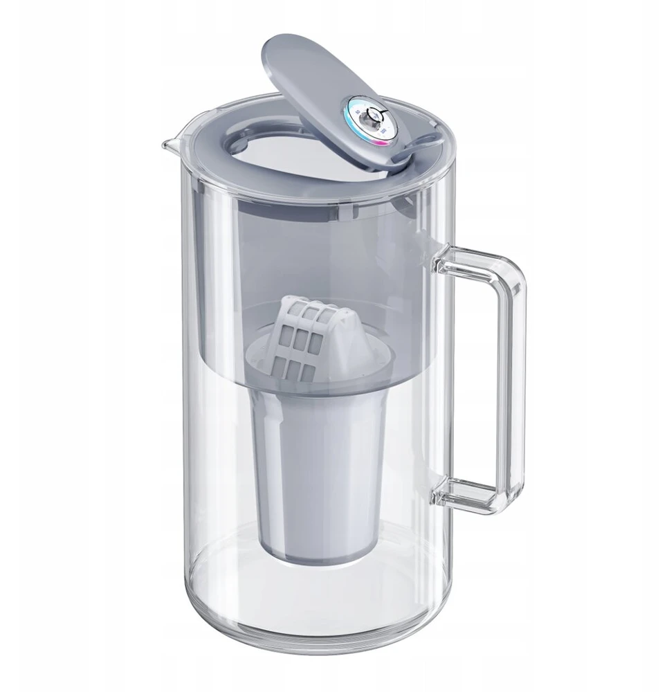 Vandens filtro ąsotis Aquaphor Nord A5 H Pilkas Glass filter jug, pilkas