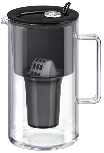Vandens filtro ąsotis Aquaphor Nord A5 Juodas Glass filter jug, juodas
