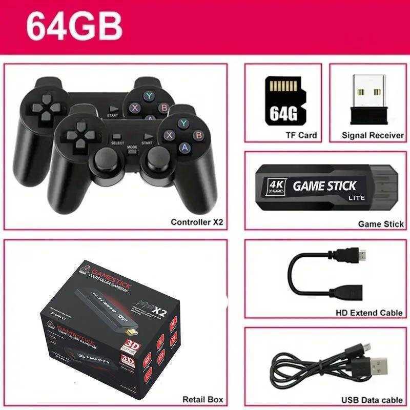 X2 plus HD 4K žaidimų konsolė 3D belaidis delninis žaidimų valdiklis 30000 + žaidimų šeima TV žaidimų konsolės lazda PSP simuliatorius