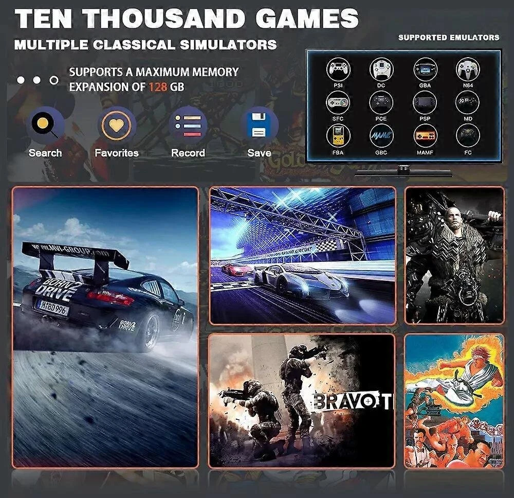 X2 Ultra Video Game Stick konsolė arba tik 2,4 g dvigubas belaidis valdiklis 4k HD30000 žaidimai 128 g retro žaidimai Kalėdų dovana 128 g x2uitra