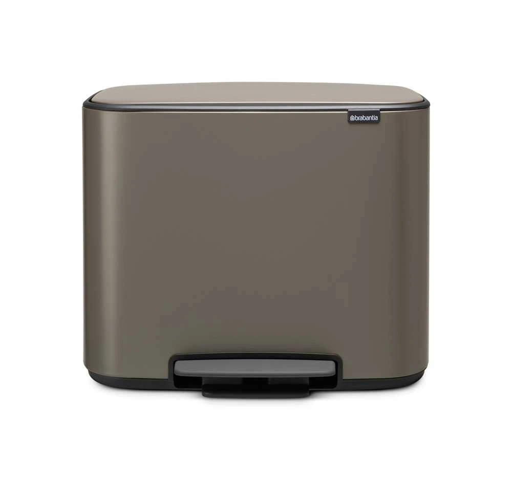 Brabantia Šiukšlių dėžė su pedalu, Bo 3x11L - Platinum