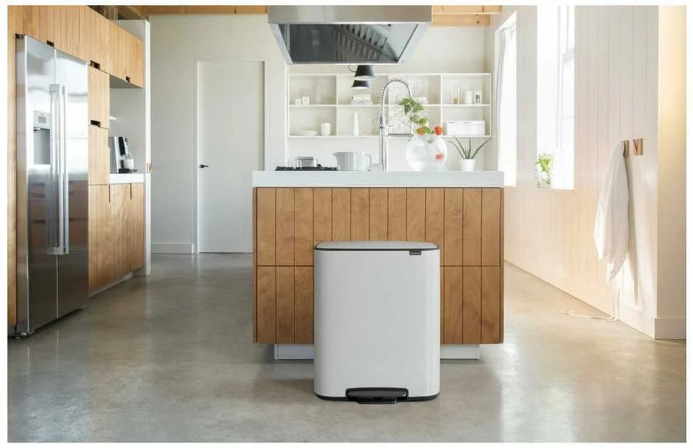 Brabantia Šiukšlių dėžė su pedalu, Bo 60L - matinės plieno spalvos
