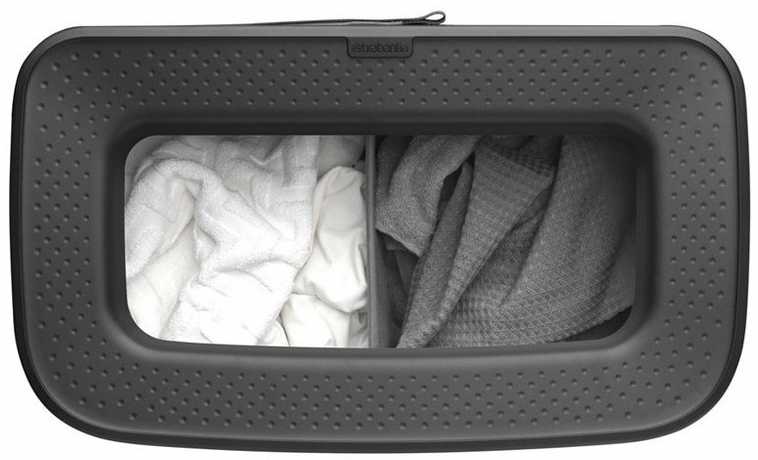 Brabantia Skalbinių dėžė BO, 2 x 45 l, baltos spalvos