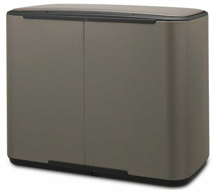 Šiukšlių dėžė su pedalu, Brabantia Bo 36L - platinos spalvos