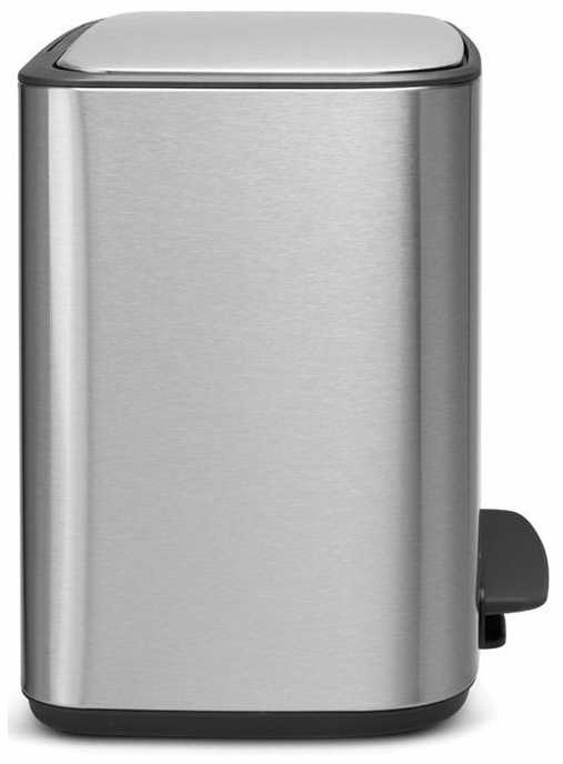 Šiukšlių dėžė su pedalu, Brabantia Bo 36L - plieno spalvos