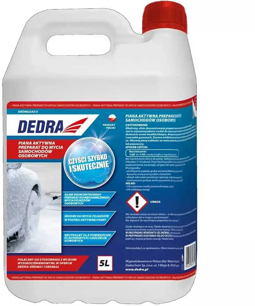 Dedra Aktyvios putos preparatas lengvuju automobiliu plovimui 5 L