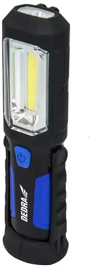 Dedra Akumuliatorinis proektorius 3W COB LED 1W LED ikroviklis USB 230V ir 12V