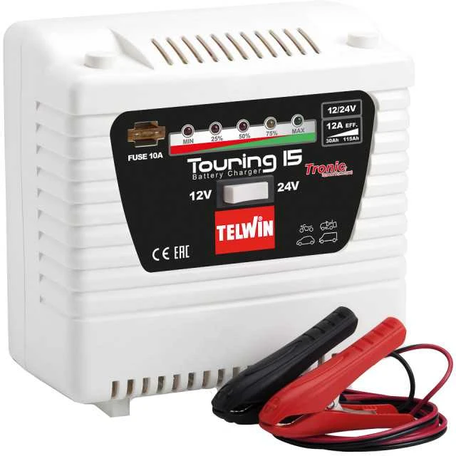 Telwin Touring 15 akumuliatorių įkroviklis su jungikliais