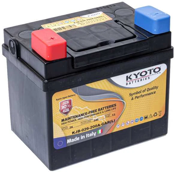 Akumuliatorius KYOTO 12V, 26Ah, 240A L+