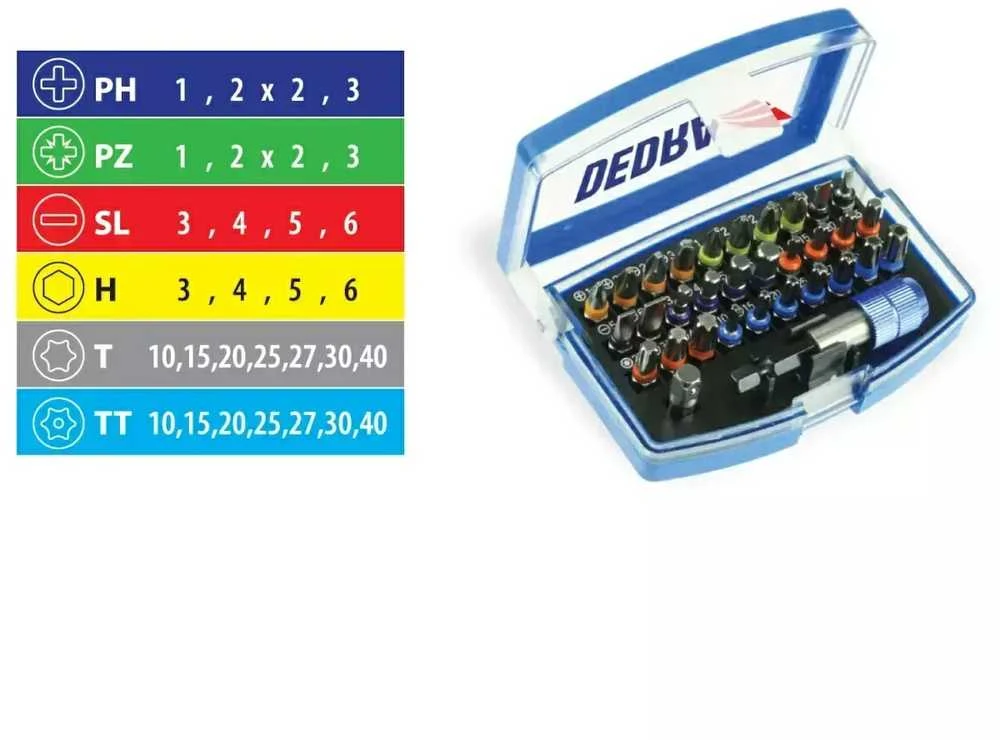 Dedra Atsuktuvo antgaliu komplektas 32 vnt