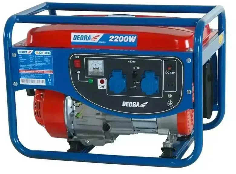 Benzininis elektros generatorius DEDRA DEGB2510, 2,2 kW