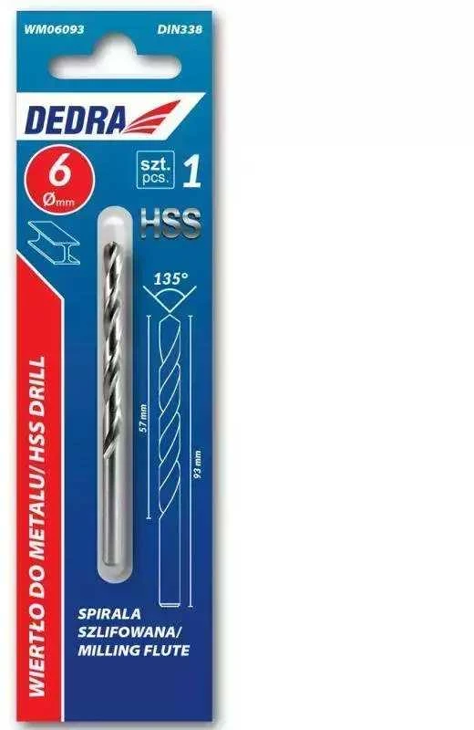 Grąžtas Dedra Grtas metalui 3 vnt HSS DIN338 15x40mm