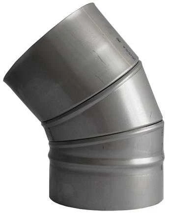 Kaminų alkūnė WADEX 115, D180 mm 45°