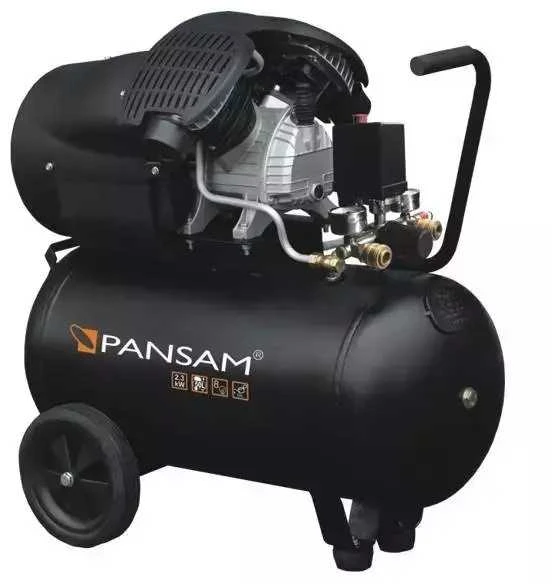 Pansam Oro kompresorius 22 KW 8 bar 2 cil 412lmin resiverio tal 50L 2 slegio manometr 2 greito jungimo movai