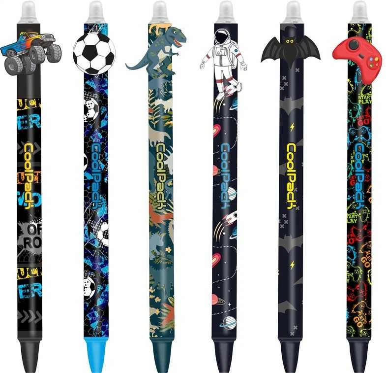 COOLPACK Automatinis trinamasis rašiklis COLORINO Boys Design 0,5mm, mėlynos sp.