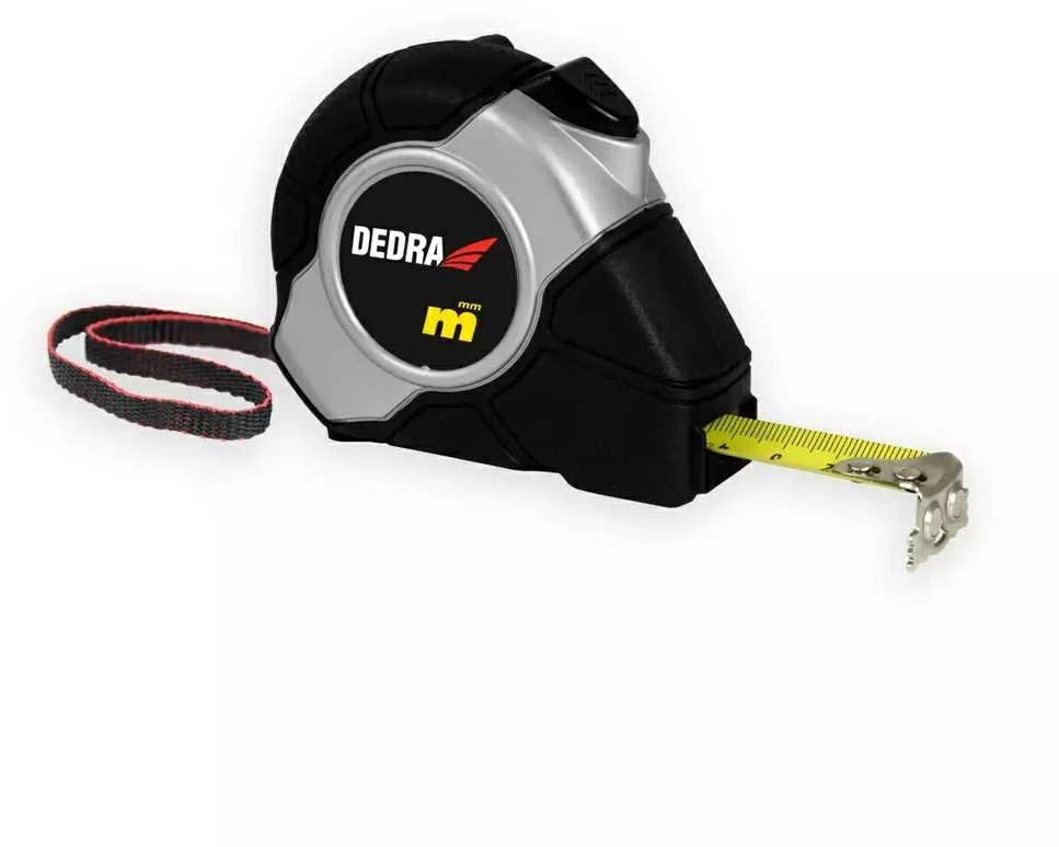 Dedra Rulete 5 m19 mm automatinis stabdis magnetas gumuotas korpusas neilonas blisteris