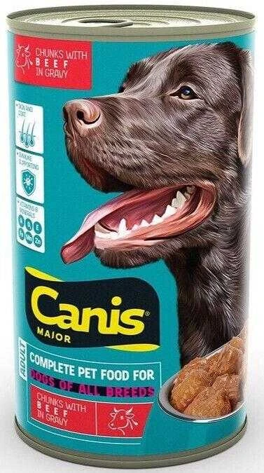 Šlapias šunų maistas Canis, jautiena, 1.25 kg