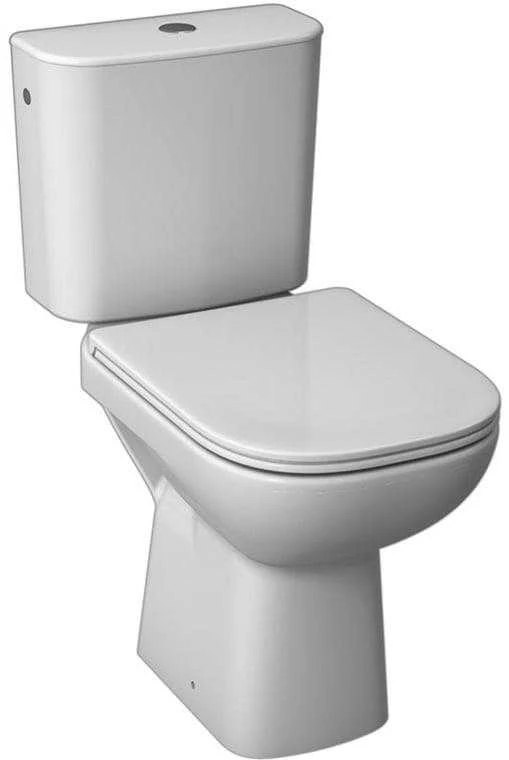 Jika pods Deep, 360x650 mm, horizontāls izvads, pievads no apakšas, balts