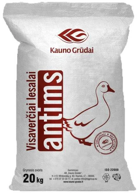 Visaverčiai pašarai vandens paukščiams 20 kg