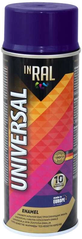 Aerozoliniai universalūs dažai INRAL UNIVERSAL ultramarino mėlynas RAL5022 400 ml.