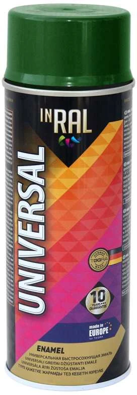 Aerozoliniai universalūs dažai INRAL UNIVERSAL žalia RAL6029 400 ml.