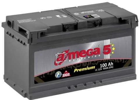 Akumuliatorius A-Mega Premium 12V 100Ah 950A EN (5MP100R)