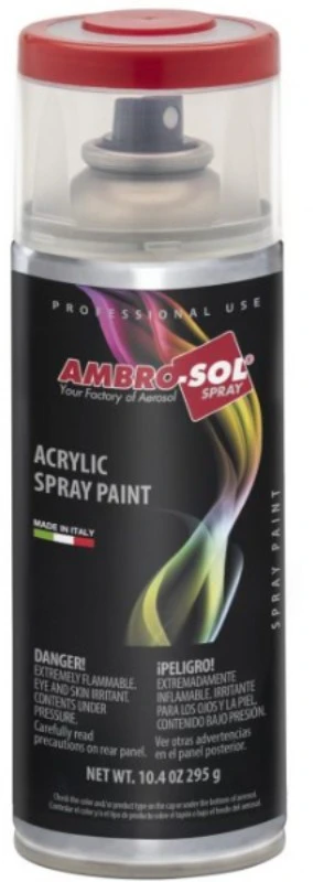Akriliniai daugiafunkciniai dažai AMBRO-SOL RAL 3000, ugnies raudona, 400 ml