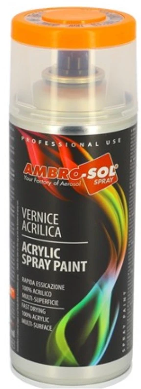 Akriliniai daugiafunkciniai dažai AMBRO-SOL RAL 2009, eismo oranžinė, 400 ml